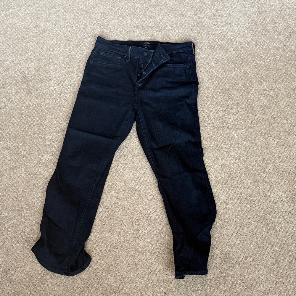 Woman’s Dark Blue Jeans